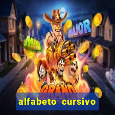 alfabeto cursivo para treinar caligrafia